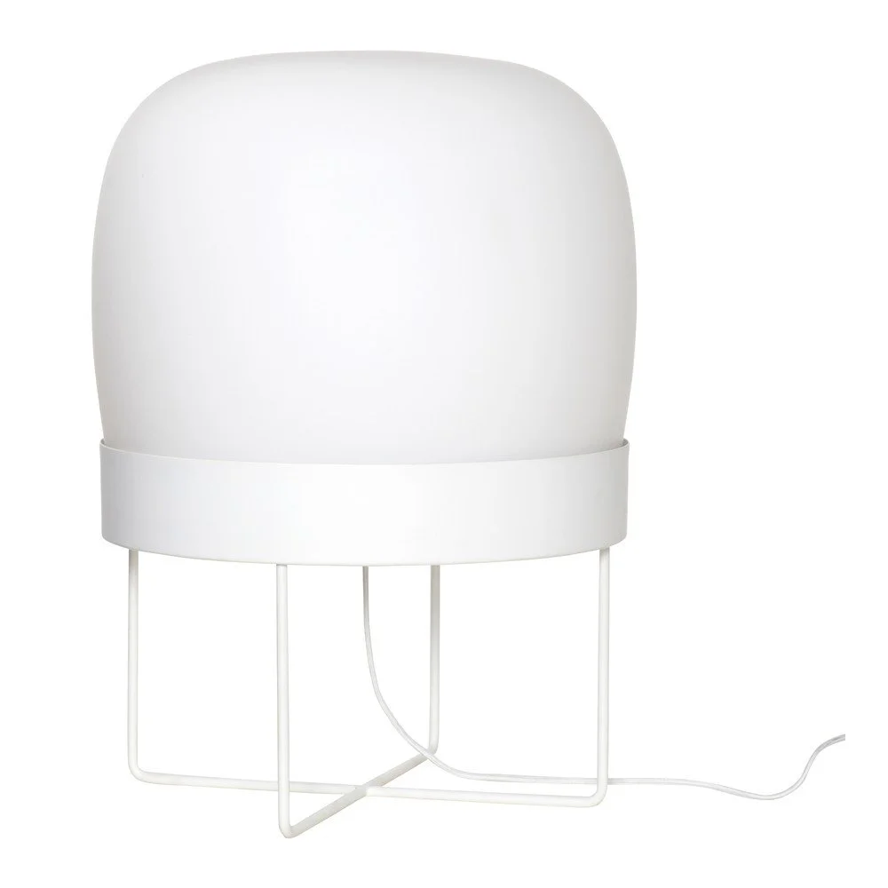 Bílá volně stojící lampa Hübsch Karetto v:1261660