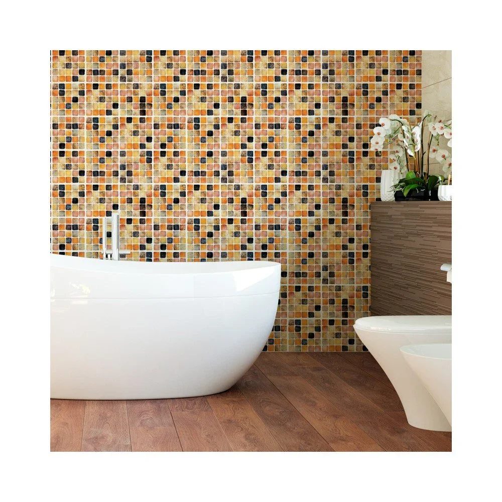 Sada 9 nástěnných samolepek Ambiance Wall Decal Tiles Mosaics Sanded Grade, 15 x 15 cm v:1204484