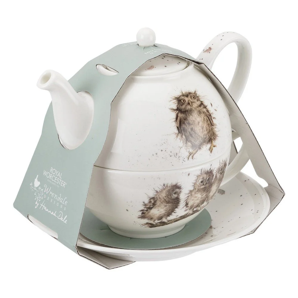 Čajová konvička z kostního porcelánu Royal Worcester Owls, 300 ml v:1264450
