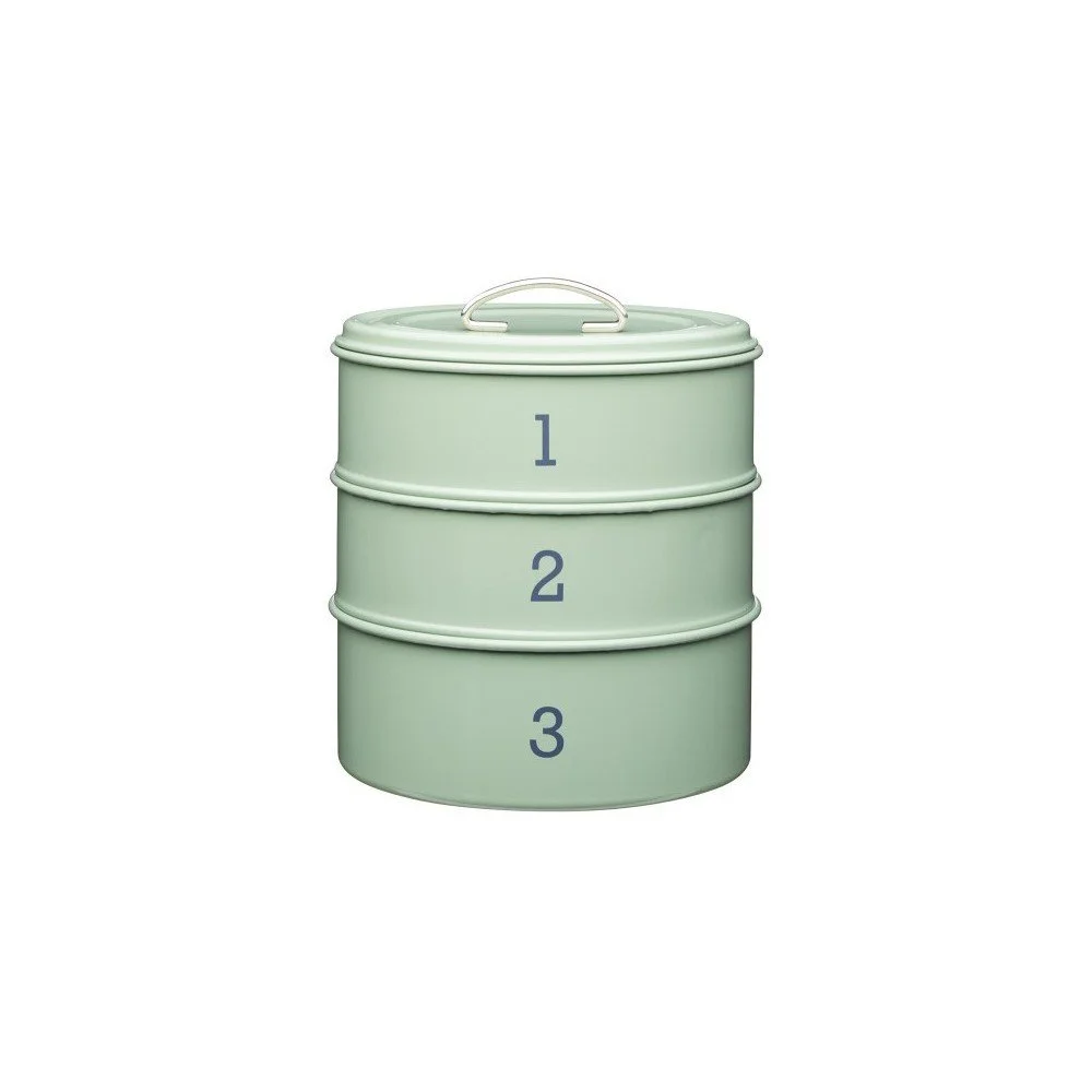 3dílná plechová dóza v zelené barvě Kitchen Craft Nostalgia v:974628