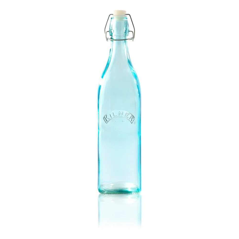 Modrá láhev s klipem Kilner, 1 l v:1056930