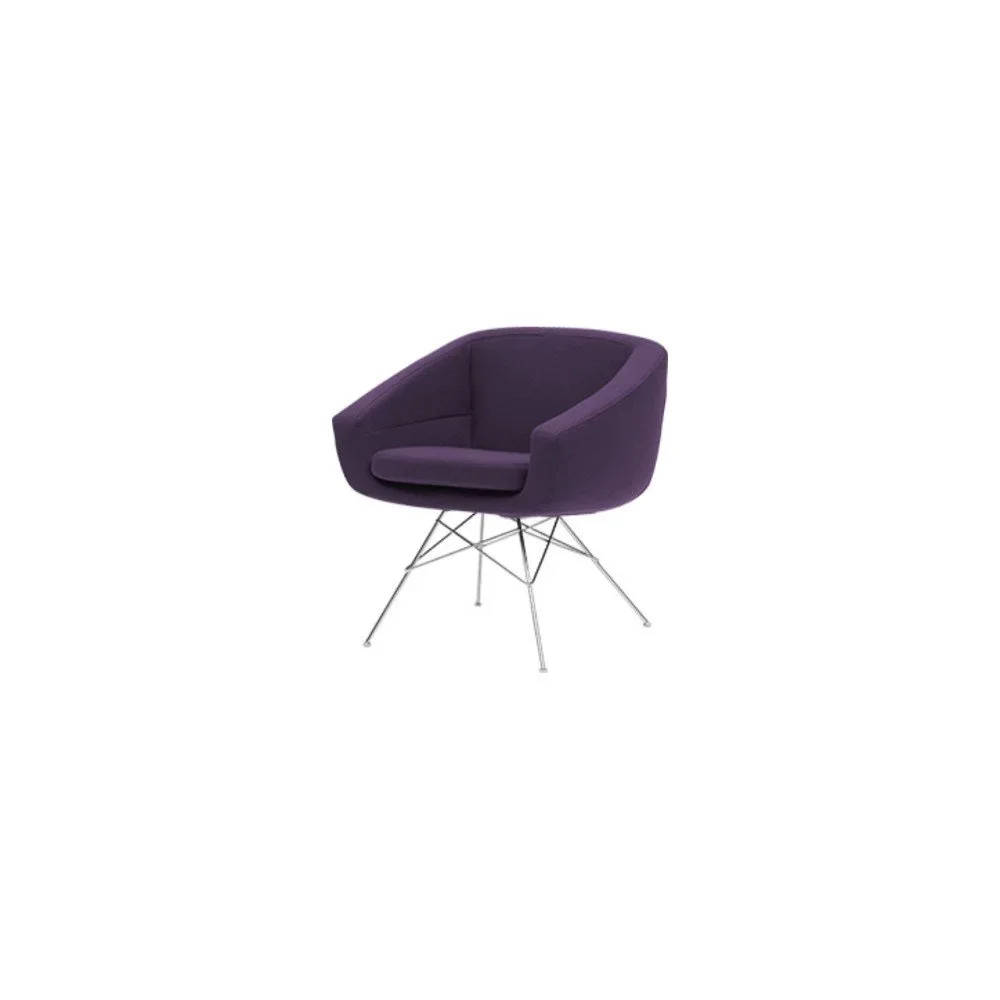 Fialové křeslo Softline Aiko Eco Cotton Lilac v:1194360