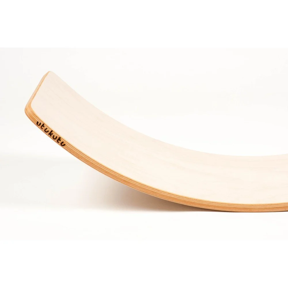 Velké bílé bukové houpací prkno Utukutu Woudie, délka 117 cm v:891196