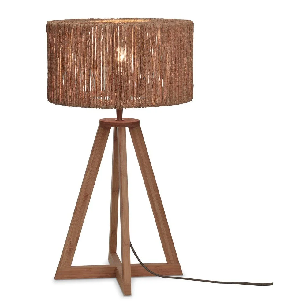 Stolní lampa se stínidlem z juty v přírodní barvě Iguazu – Good&Mojo v:1605890