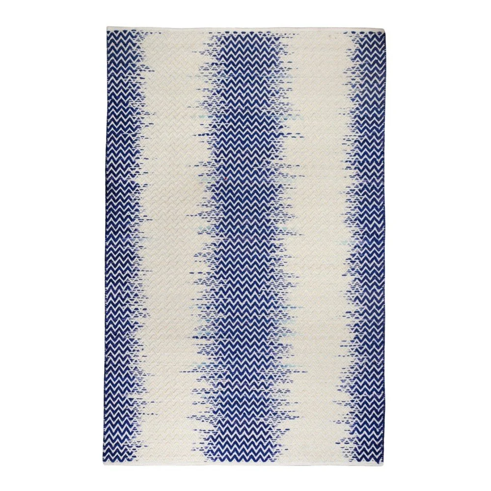 Ručně vyráběný koberec The Rug Republic Fentom Ivory Blue, 120 x 180 cm v:1063312