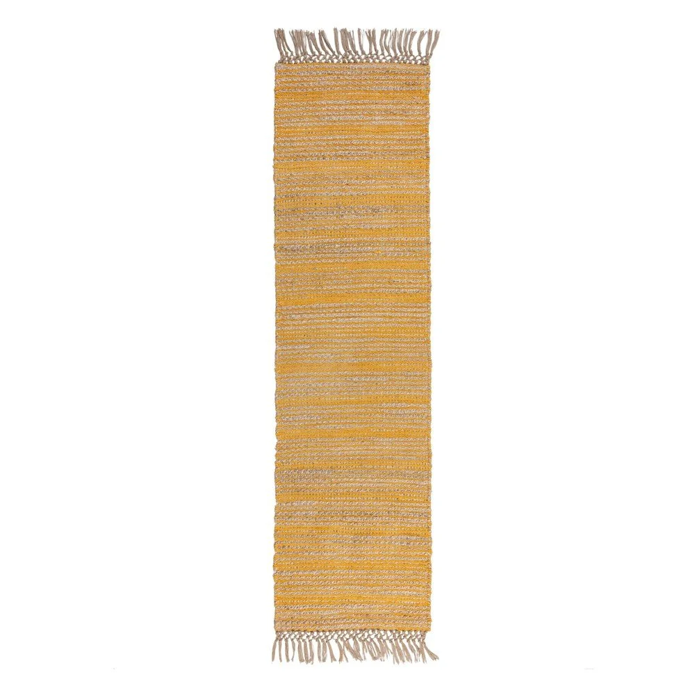 Žlutý jutový běhoun Flair Rugs Equinox, 60 x 230 cm v:1398745