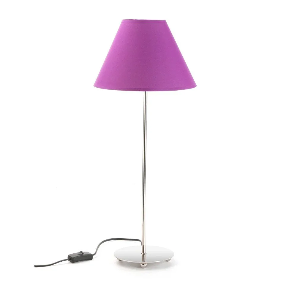 Fialová stolní lampa Versa Metalina, ø 25 cm v:1231490