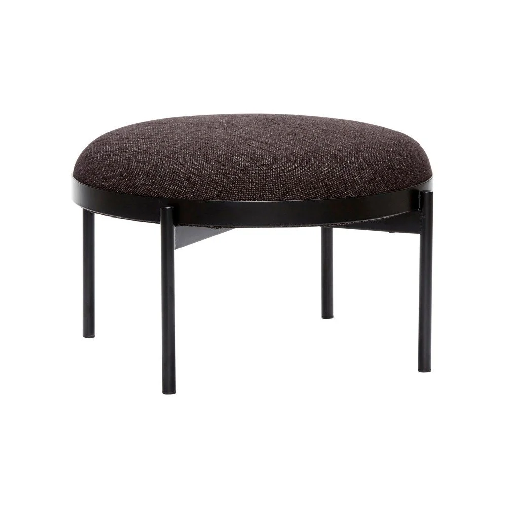 Černá podnožka Hübsch Futuro, ø 65 cm v:1259922