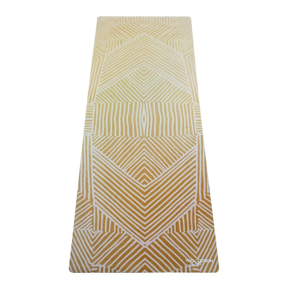 Tyrkysově modrá podložka na jógu Yoga Design Lab Optical Gold, 1,5 mm v:1317466