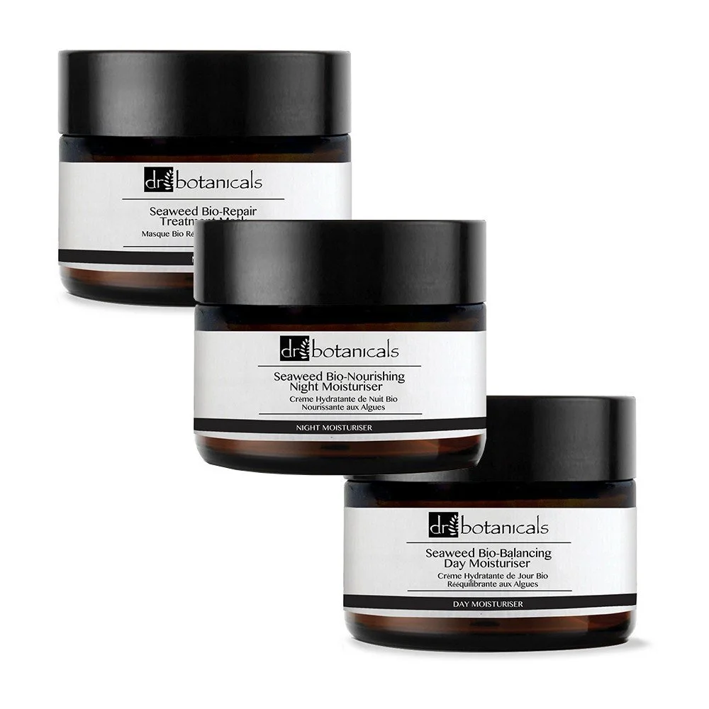 Set vyživující pleťové masky a denního a nočního krému Dr. Botanicals Japanese Seaweed Bio Repairing v:1000238