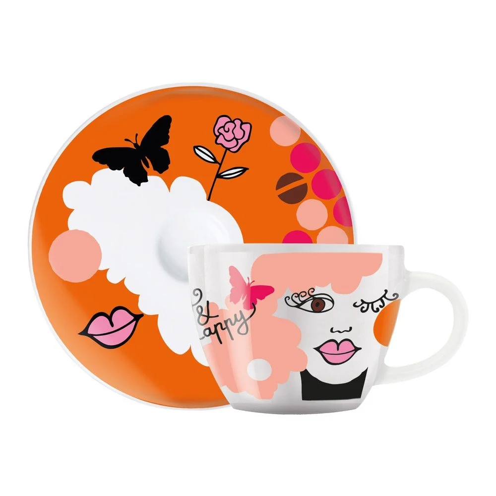 Set porcelánového šálku a podšálku na espresso Ritzenhoff Ingrid Robers, 8 cl v:1314716