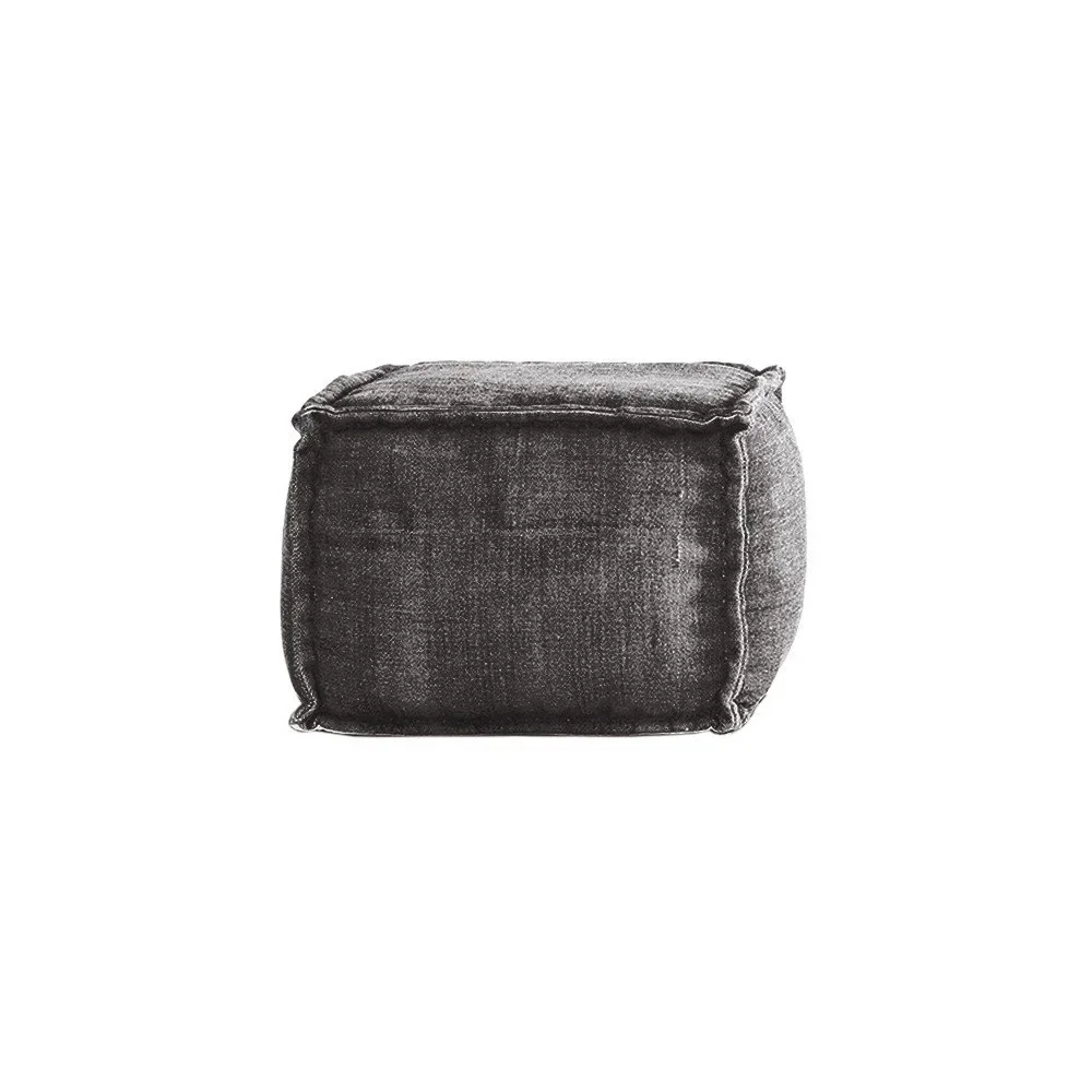 Šedý puf Linen Couture Squared, 60 x 60 cm v:1267330
