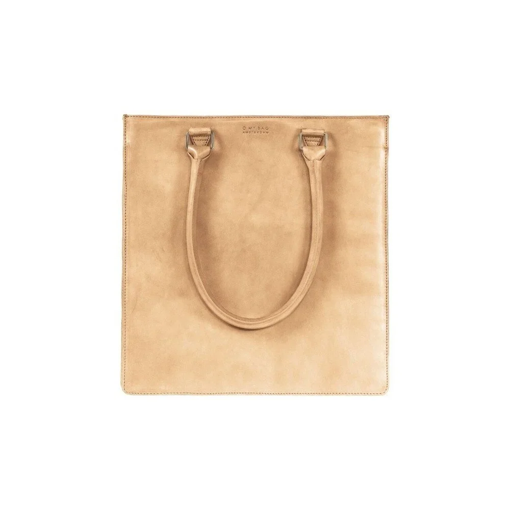 Pískově hnědá kožená kabelka s delším uchem O My Bag Mila v:1047368