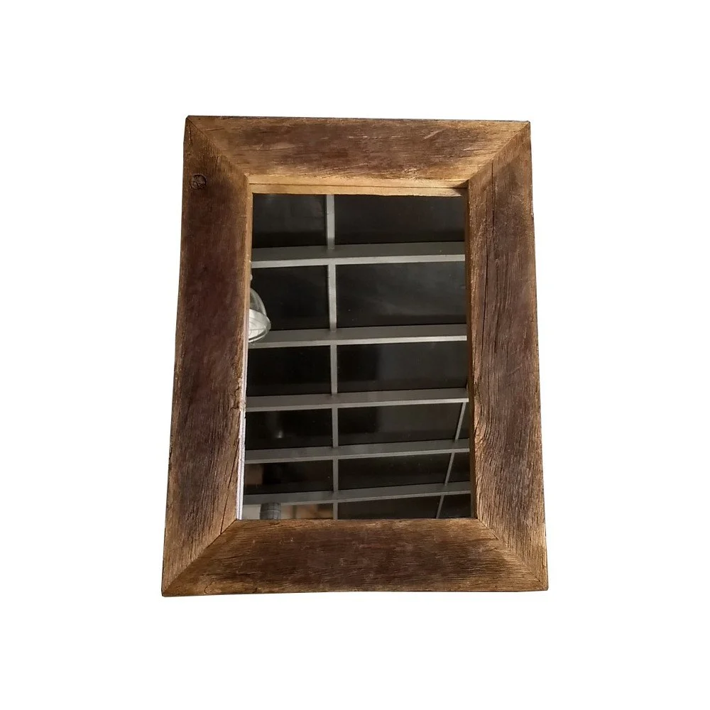 Zrcadlo z rekultivovaného dubového dřeva FLAME furniture Inc. Feel, 60 x 80 cm v:967714