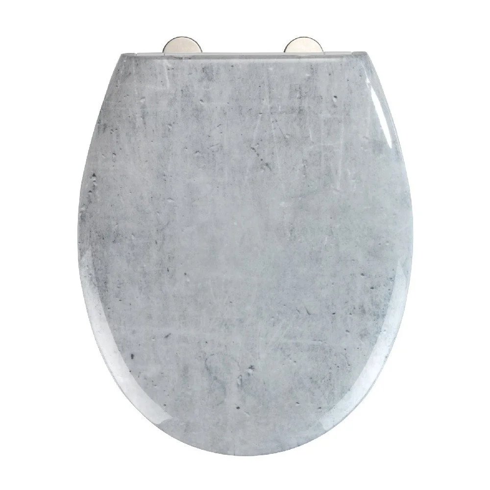 WC sedátko se snadným zavíráním Wenko Easy Concrete, 44,5 x 37 cm v:1241292