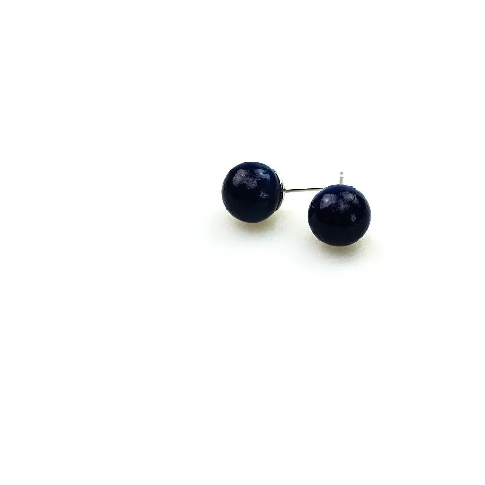 Dřevěné modré náušnice Ko-ra-le Dots v:1346393