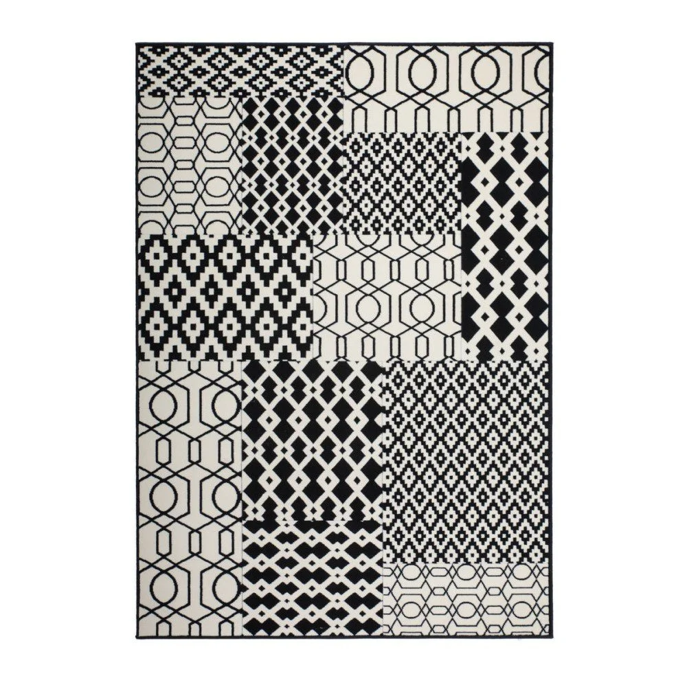Koberec Kayoom Sentosa Multi Schwarz, 80 x 150 cm v:1016242