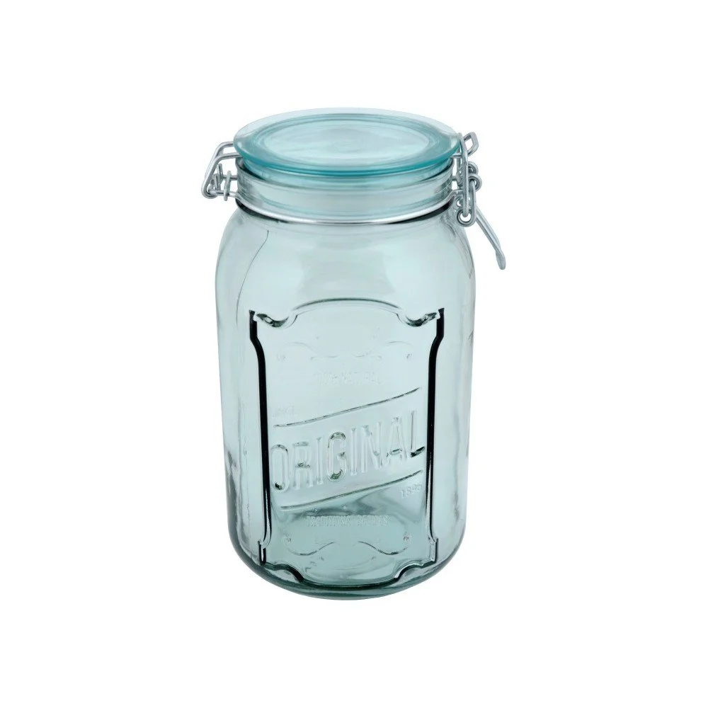 Čirá sklenice z recyklovaného skla s uzávěrem Ego Dekor Original, 1,9 l v:1268324