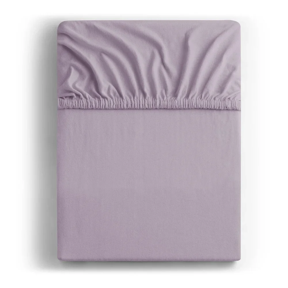 Napínací prostěradlo jersey v levandulové barvě 90x200 cm Amber – Restilo v:983616