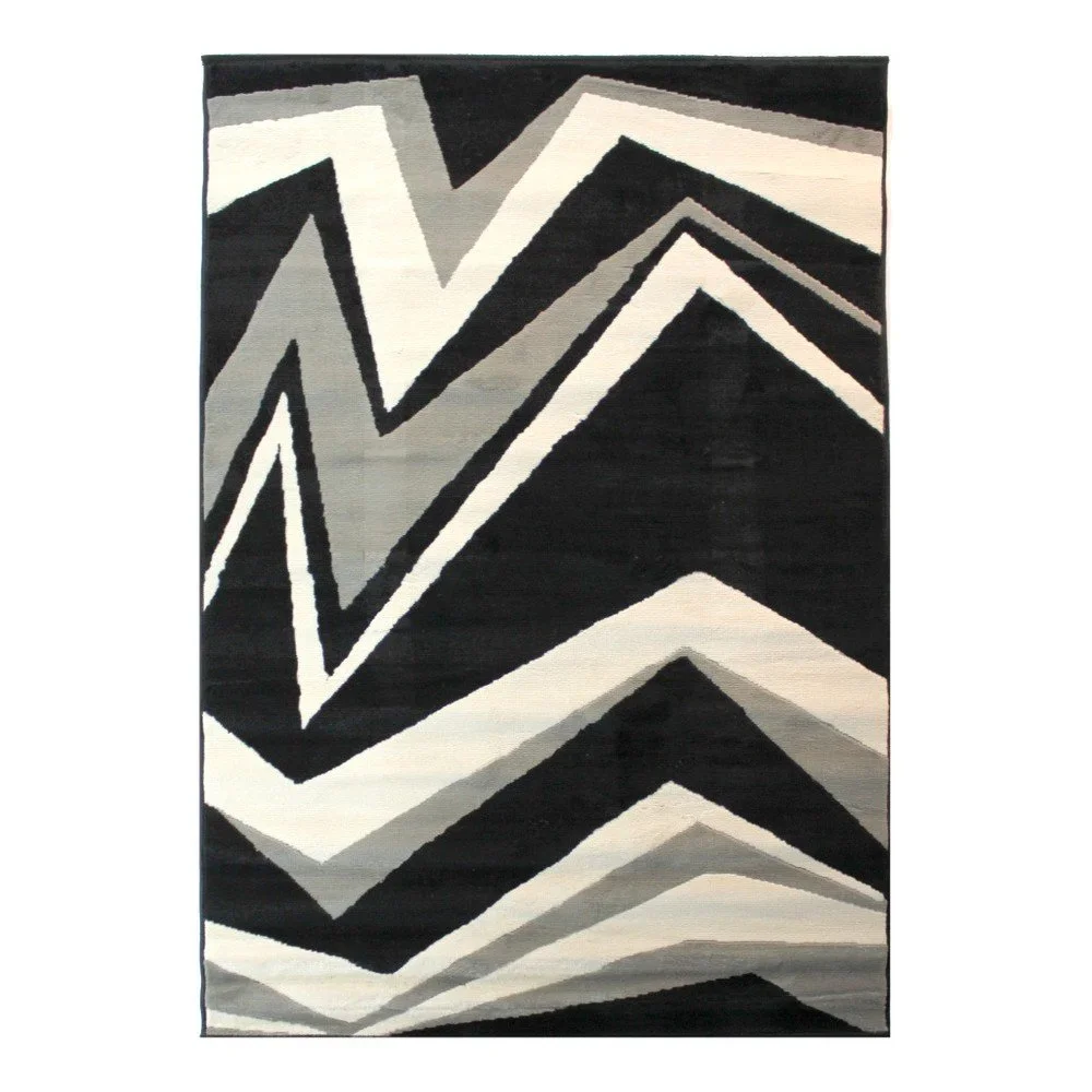 Černošedý koberec Flair Rugs Element Shard, 80 x 150 cm v:1002544