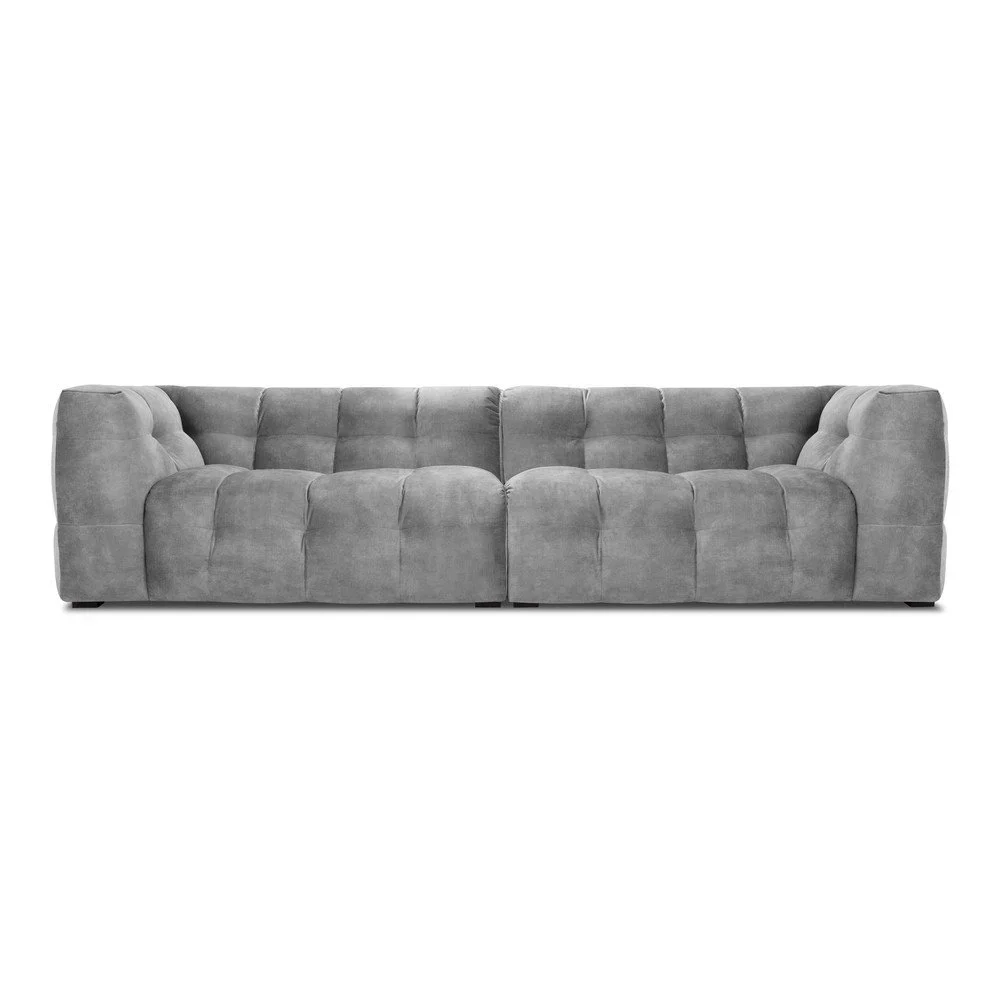 Šedá sametová pohovka Windsor & Co Sofas Vesta, 280 cm v:1413299