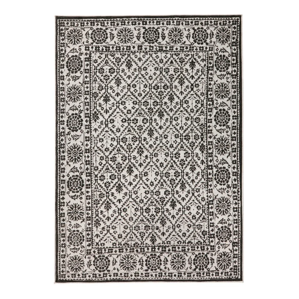 Černo-bílý vzorovaný oboustranný koberec Bougari Curacao, 200 x 290 cm v:978926