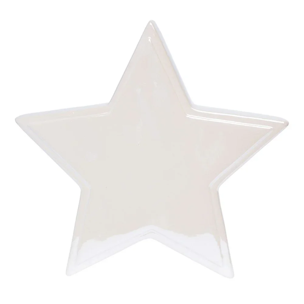 Bílá keramická dekorace Ewax Estrella, délka 17,5 cm v:1130260
