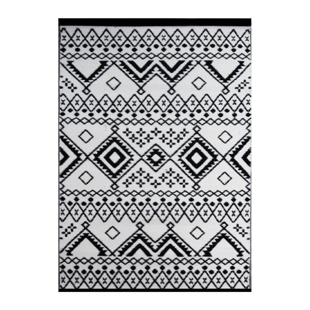 Černo-bílý oboustranný koberec vhodný i do exteriéru Green Decore Kilim, 180 x 120 cm v:1303842