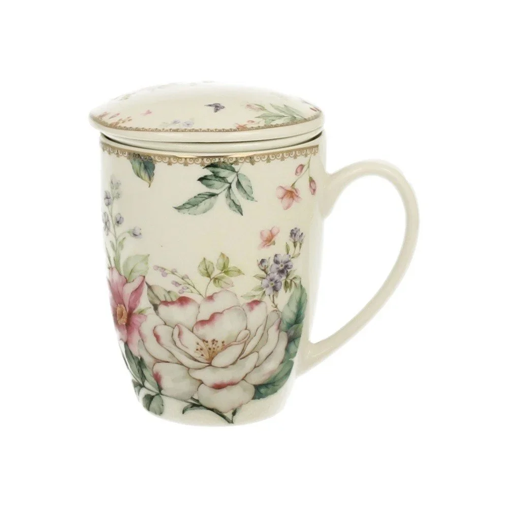 Porcelánový hrnek se sítkem Duo Gift Julius, 300 ml v:1078600