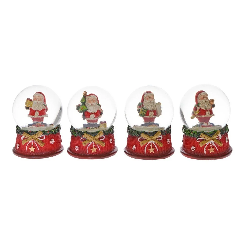 Sada 4 vánočních dekorativních sněžítek Ewax Little Santas v:1130420