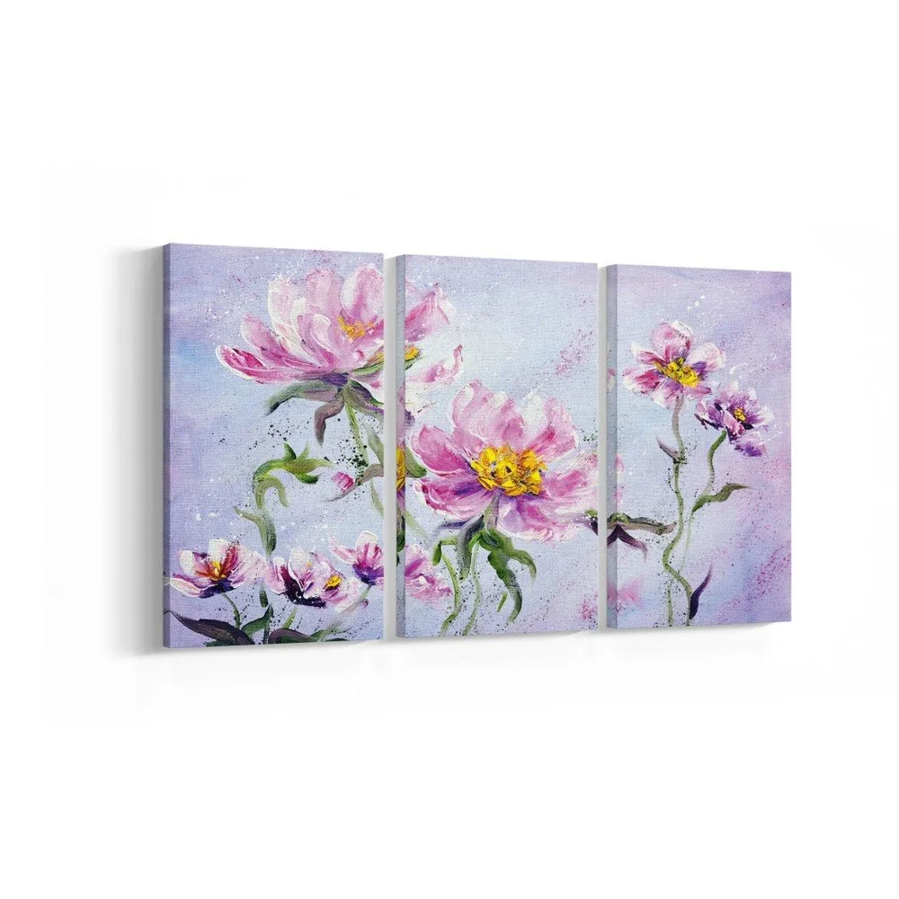 3-dílný obraz Pinkie Flower, 30 x 60 cm v:956096
