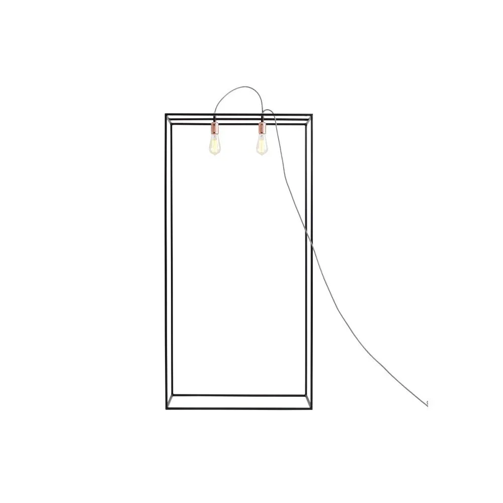 Černá stojací lampa Custom Form Metric, šířka 70 cm v:934966