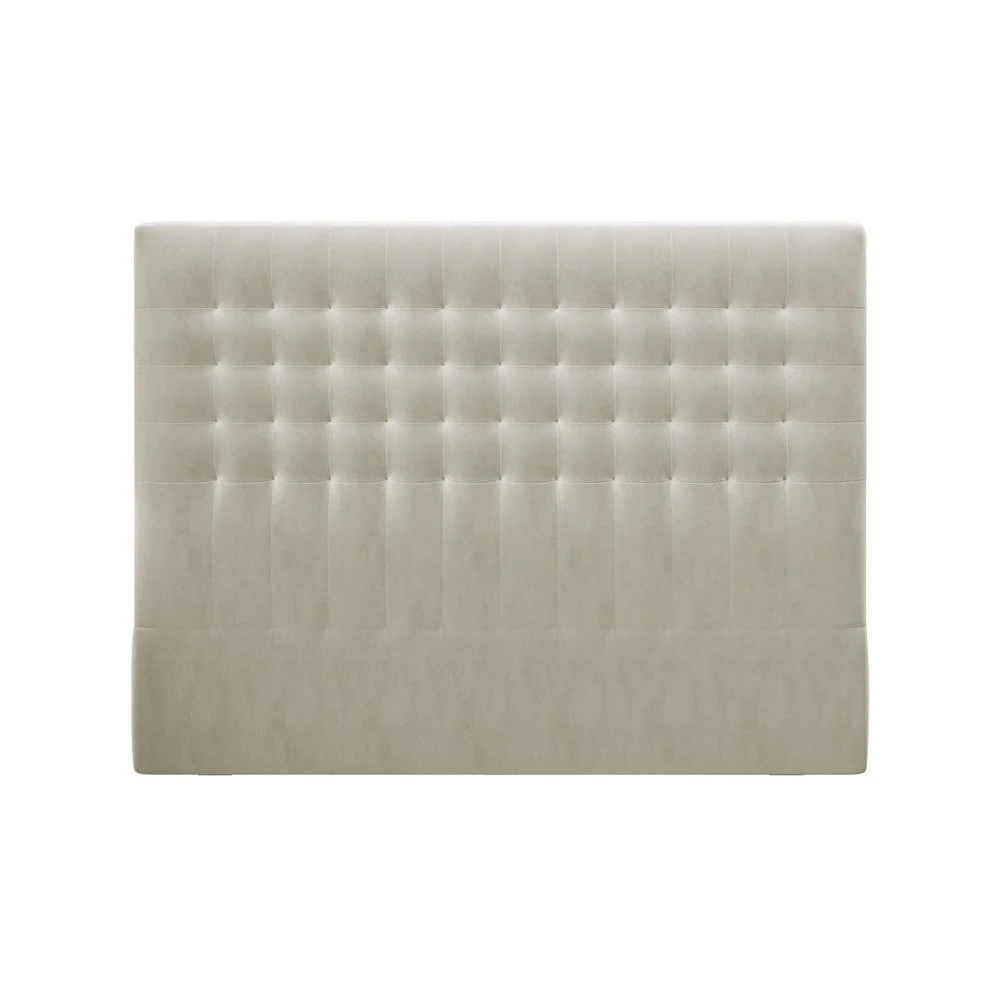 Béžové čelo postele se sametovým potahem Windsor & Co Sofas Apollo, 200 x 120 cm v:1299600