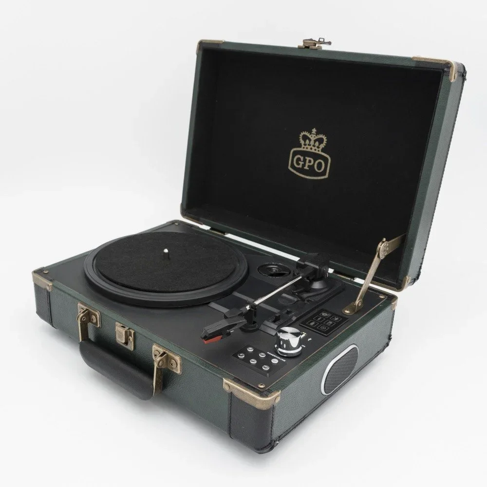 Zeleno-černý gramofon GPO Ambassador v:1203920