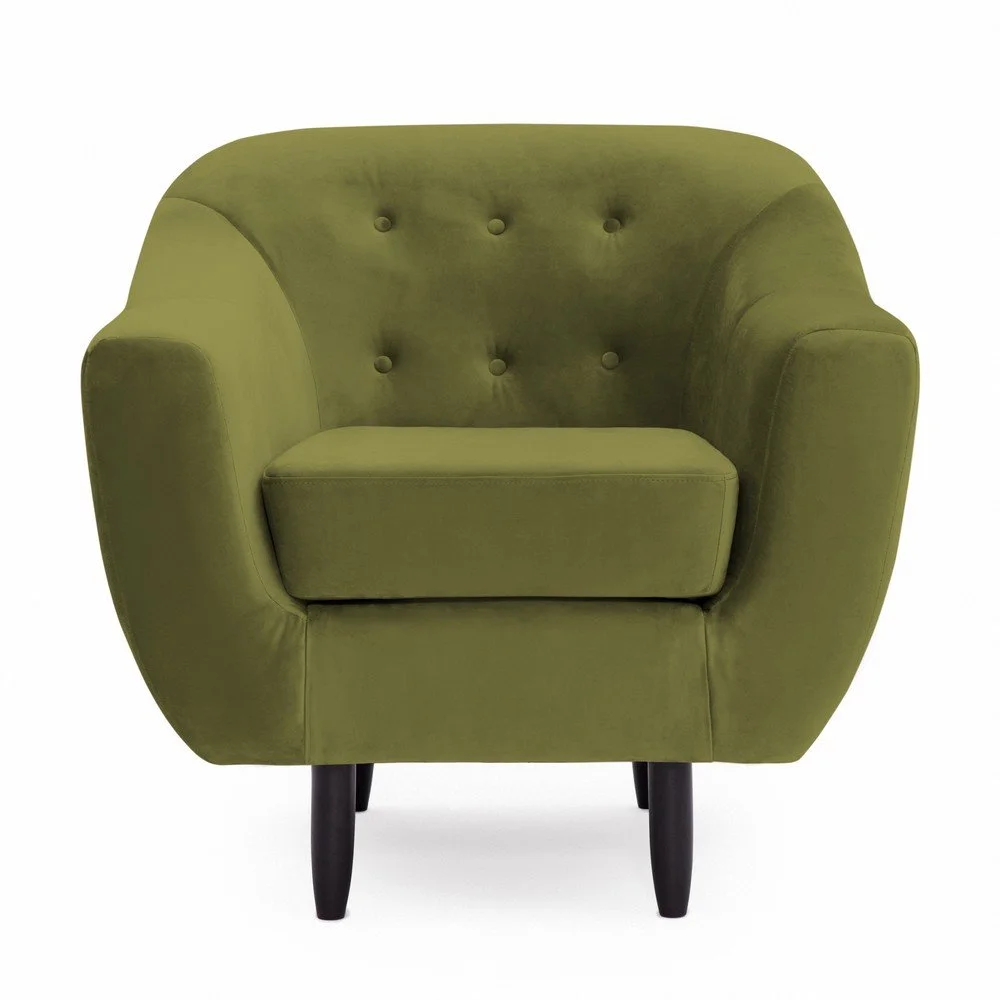 Zelené křeslo Vivonita Laurel Olive v:1084828