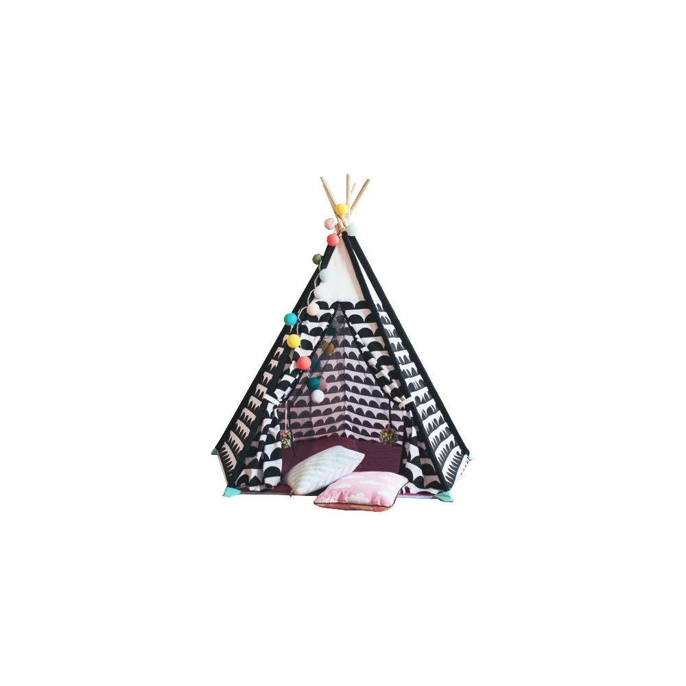 Dívčí čtvercové teepee VIGVAM Design Half Moon v:812236
