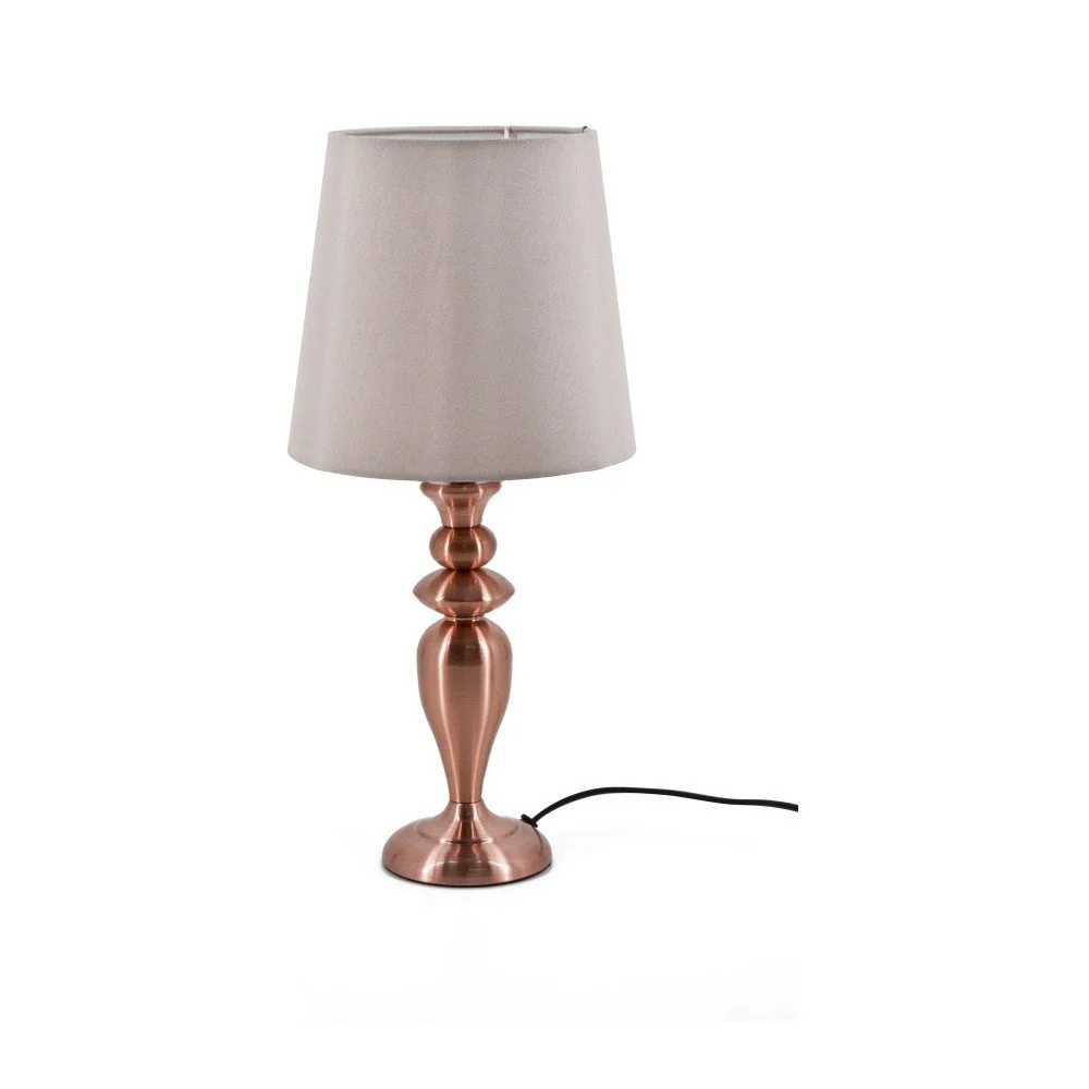 Měděná stolní lampa Moycor Kilat, výška 39 cm v:814090