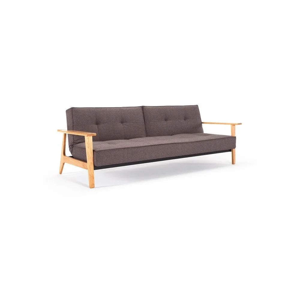 Tmavě šedá rozkládací pohovka Innovation Splitback Frej Flashtex Dark Grey v:1305962