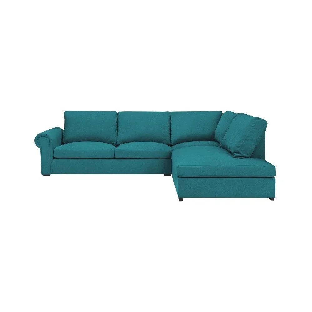 Tyrkysová rohová pohovka Windsor & Co Sofas Hermes, pravý roh v:1096672