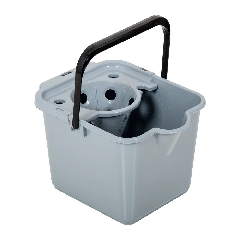 Šedý kbelík na mop z recyklovaného plastu Addis Eco Range, 12 l v:1309618