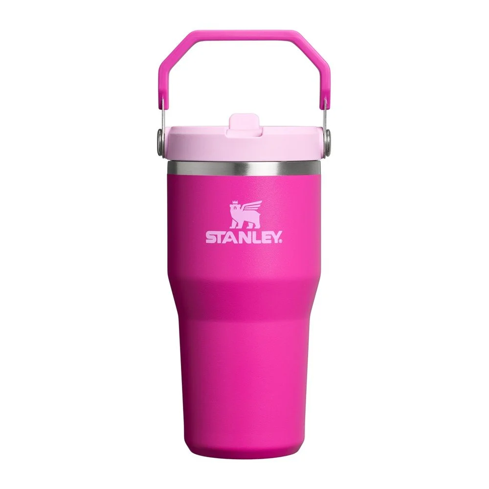 Růžová termoska z nerezové oceli 600 ml IceFlow™ Flip Straw 2.0 Tumbler Violet Blossom – Stanley v:1799750