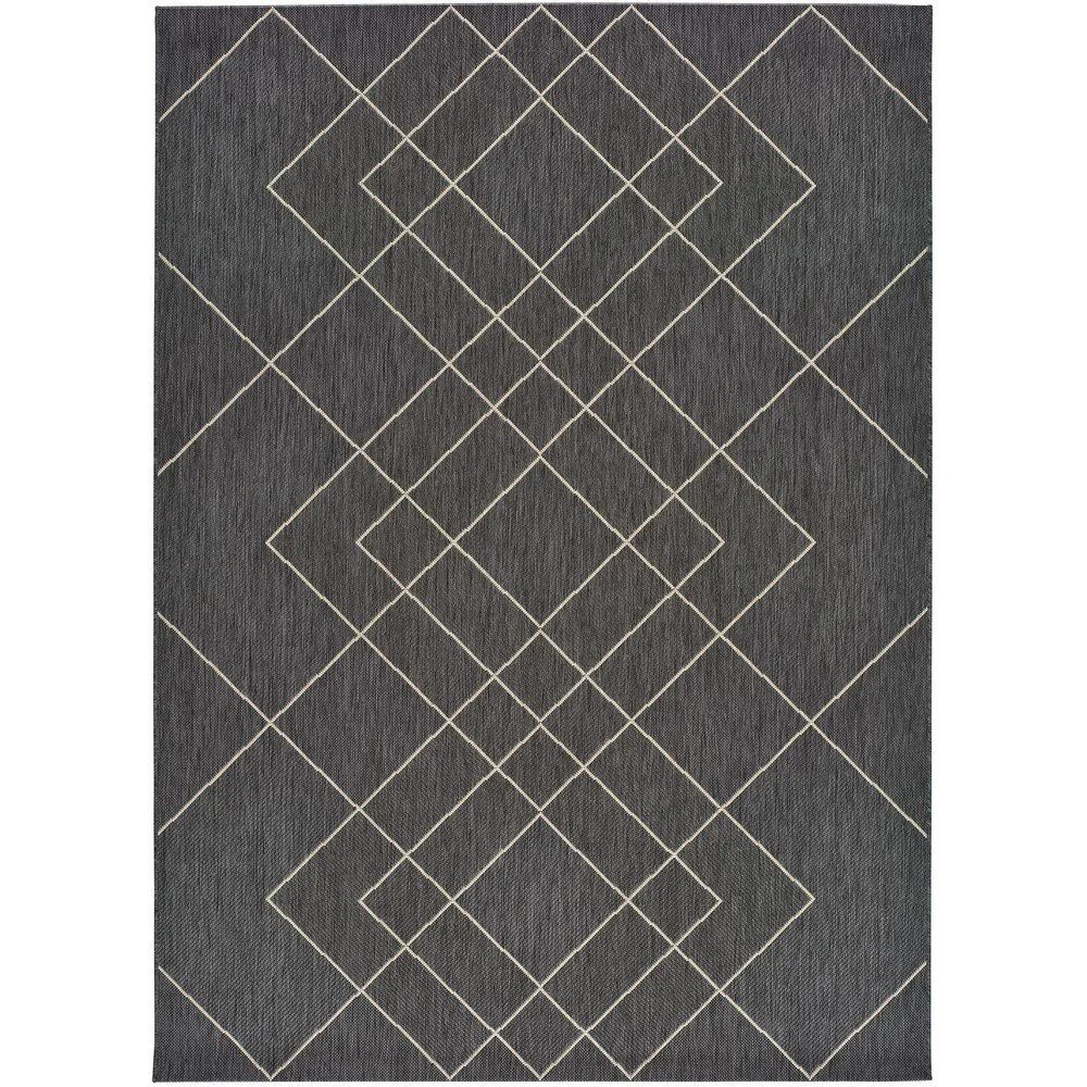 Šedý venkovní koberec Universal Hibis, 135 x 190 cm v:1389851