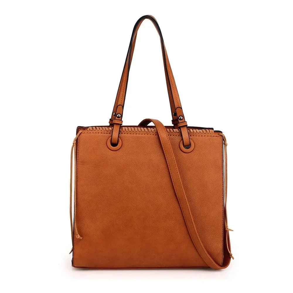 Hořčicově hnědá kabelka L&S Bags Jaina v:985590