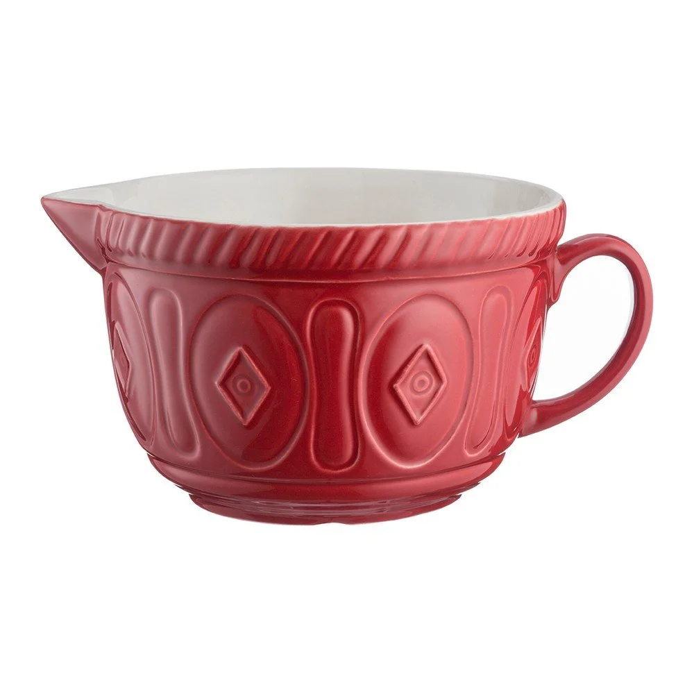 Červená kameninová mísa s nálevkou Mason Cash Batter, 2 l v:1243524