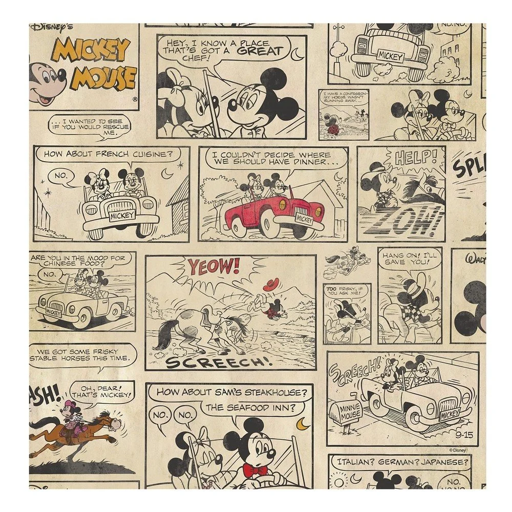 Papírová tapeta v roli Mickey, 10,05 m v:856456