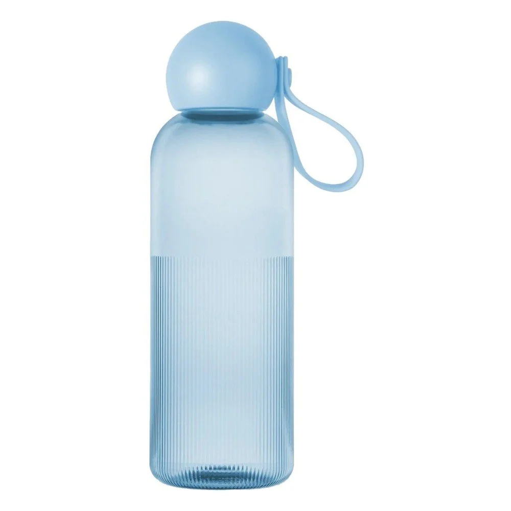 Světle modrá cestovní lahev z recyklovaného plastu 650 ml Ture – Sagaform v:1924398