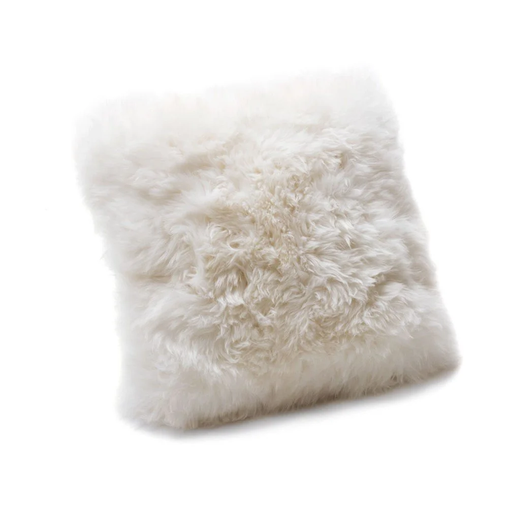 Bílý polštář z ovčí kožešiny Royal Dream Sheepskin, 30 x 30 cm v:953856