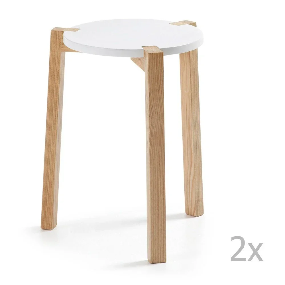 Sada 2 bílých stolků La Forma Sevilla v:716204