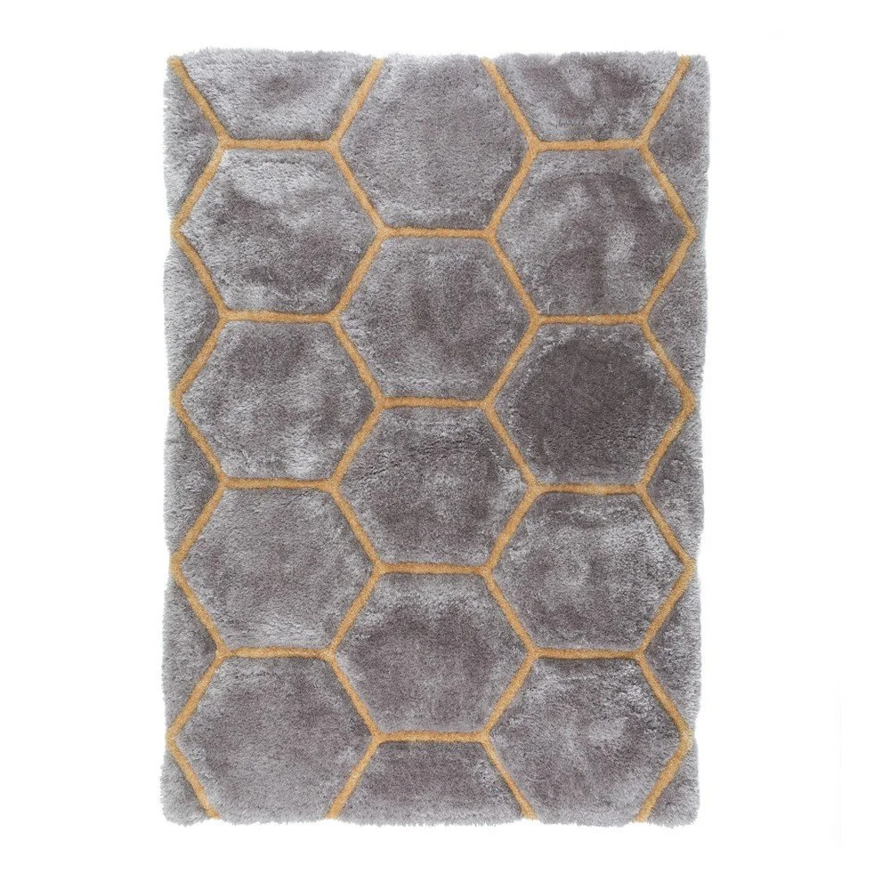 Šedý koberec Flair Rugs Honeycomb, 120 x 170 cm v:1250966