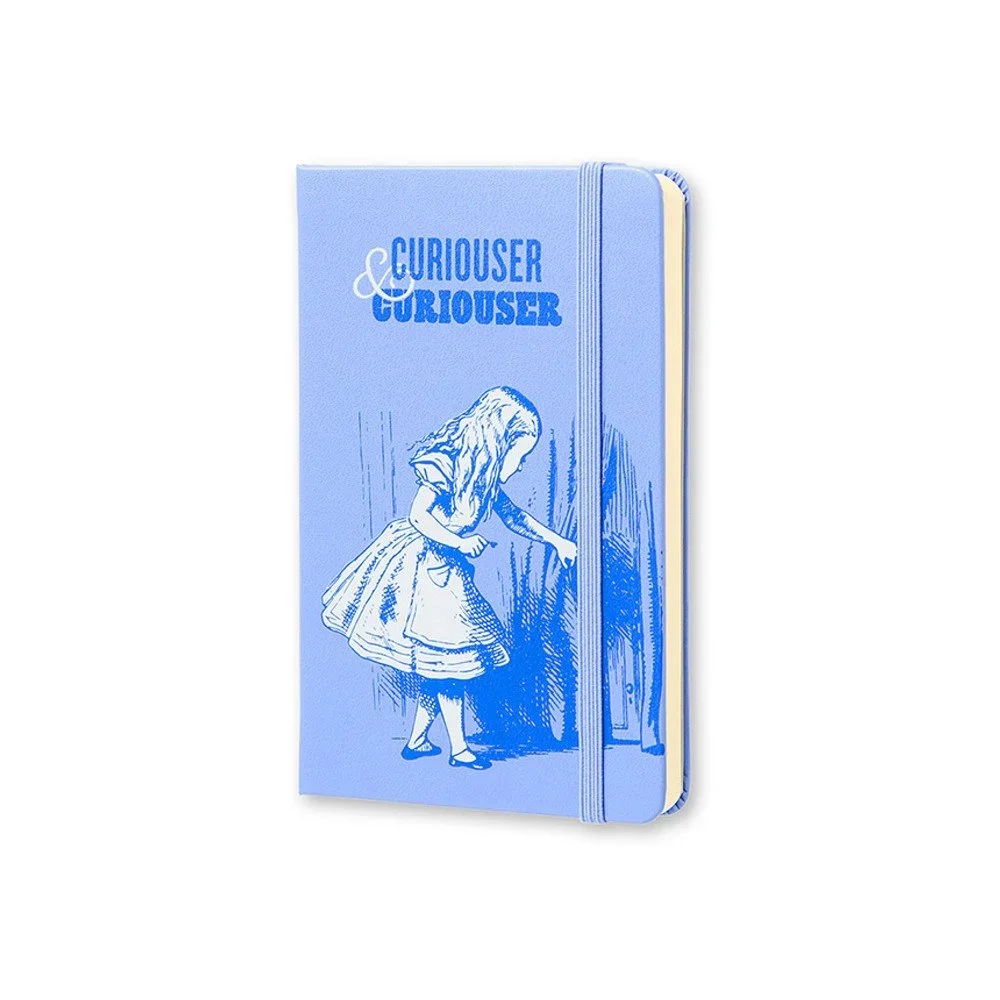 Malý modrý zápisník Moleskine Alice In Wonderland, bez linek v:763912